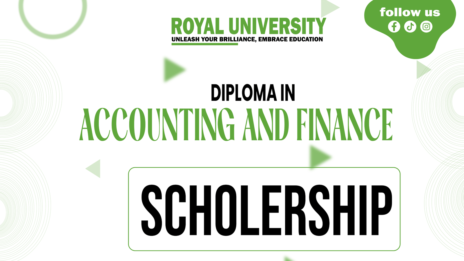 ACCOUNTING AND FINANCE SCHOLERSHIP